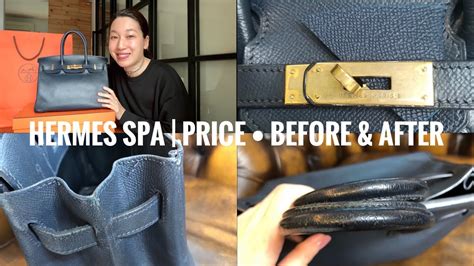 hermes bag spa before and after|HERMÈS SPA SERVICE BEFORE & AFTER .